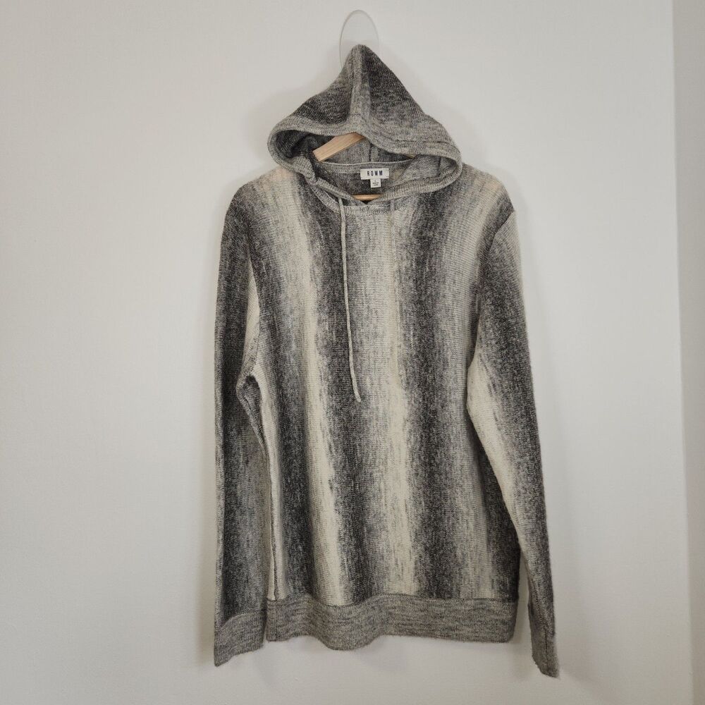 Dillard's ROWM Men's Long-Sleeve Wool Blend Sweat Hoodie LARGE